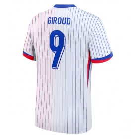 Frankrike Olivier Giroud #9 Borte skjorte EM 2024 Kortermet